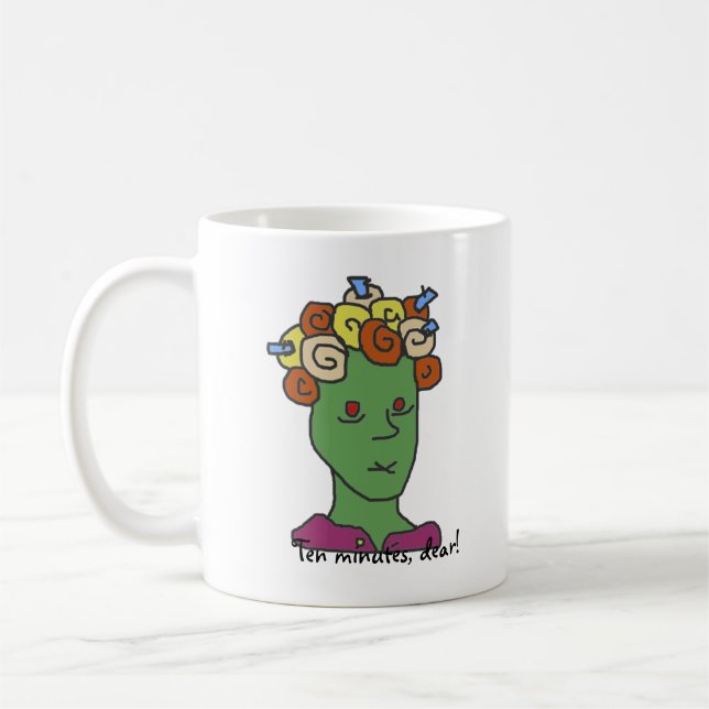 Funny WEIRDOS Sleepy Cartoon Tasse (Links)
