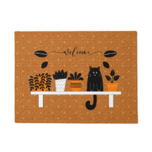 Funny Welcome Bookshelf Verstecken Black Cat Zuhau