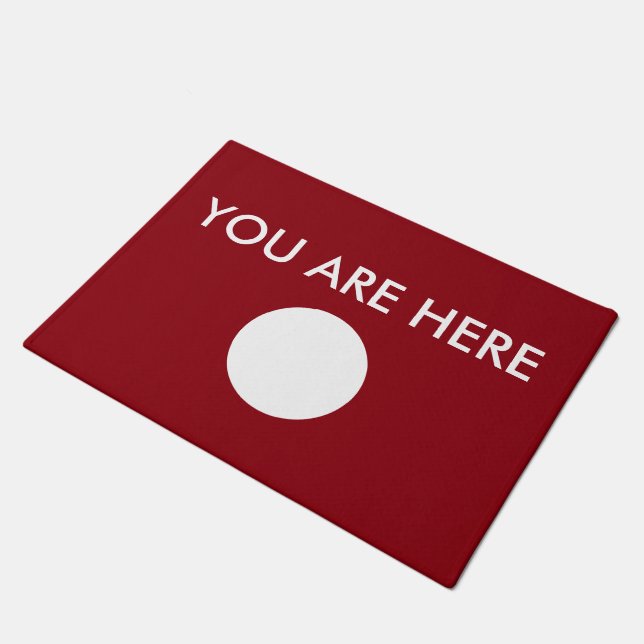 Funny Welcome Matts Fußmatte (Schrägansicht)