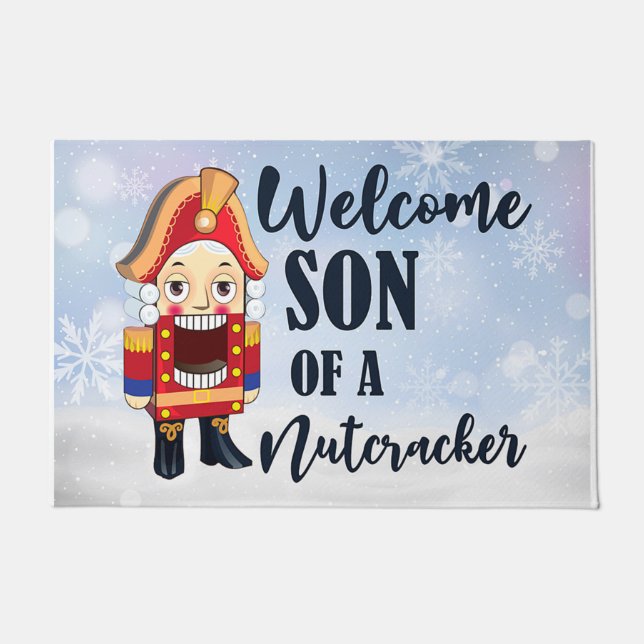 Funny Welcome Son eines Nutcrackers  Fußmatte (Vorderseite)