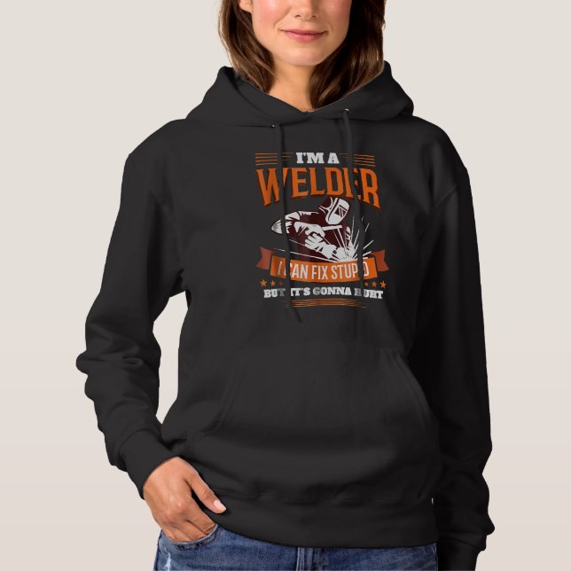 Funny Welder für Männer - Gabe Fix Stupid Hoodie (Vorderseite)