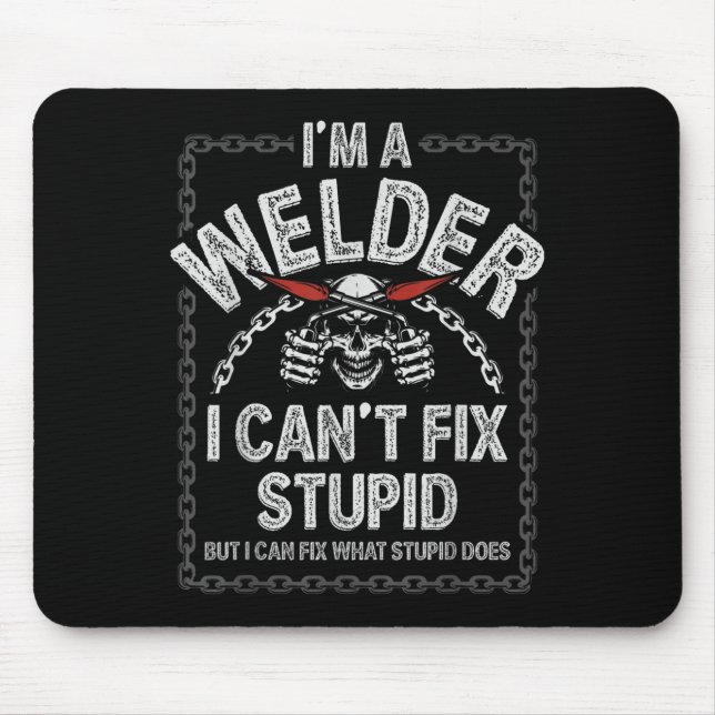 Funny Welding Shirts Männer Erwachsene Humor Gesch Mousepad (Vorne)