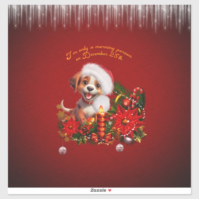 Funny Welpe Aufkleber (Blatt)