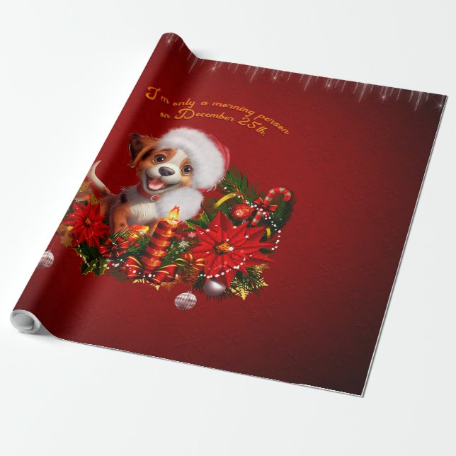Funny Welpe Geschenkpapier (Ungerollt)