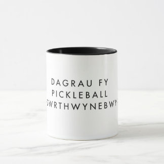 Funny Welsh Pickleball Tasse für Spieler