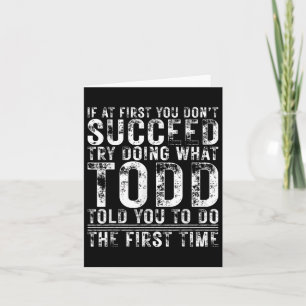 Funny, wenn du am Anfang nicht erfolgreich Geburts Karte