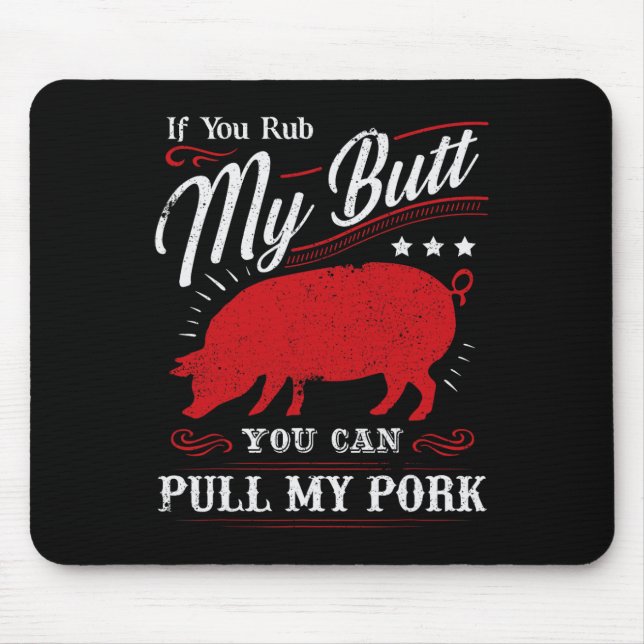 Funny, wenn du mir den Hintern abholst, kannst du  Mousepad (Vorne)