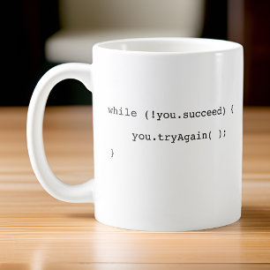 Funny, wenn du nicht erfolgreich bist, versuche es kaffeetasse