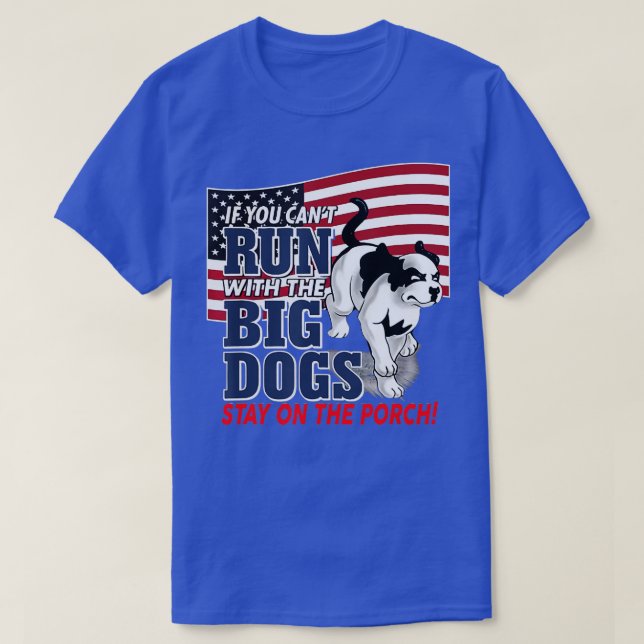 Funny Wenn du nicht mit dem Großen Hund laufen ble T-Shirt (Design vorne)