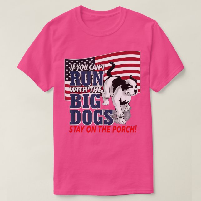 Funny Wenn du nicht mit dem Großen Hund laufen ble T-Shirt (Design vorne)