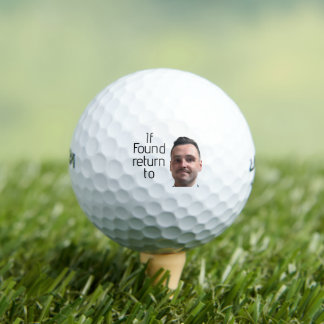 Funny, wenn verpasst Rückkehr zu Men Face Foto Gol Golfball