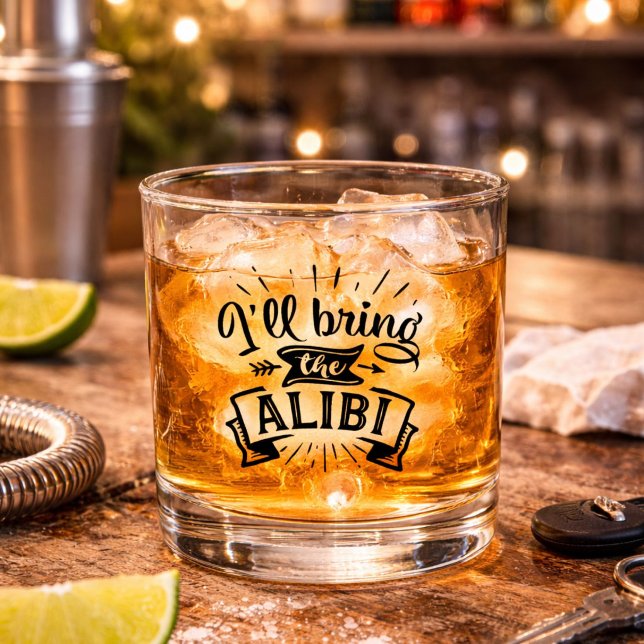 Funny werde ich bringen Alibi Whiskyglas (Von Creator hochgeladen)