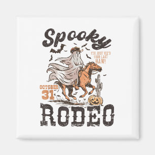 Funny Western Halloween Spooky Rodeo Cowgirl Niedl Magnet