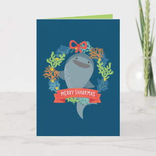 Funny Whale Shark Weihnachten Karte