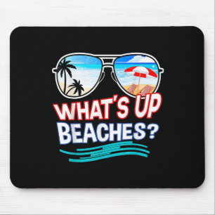 Funny Whatup Beaches Familienurlaub Matching Mousepad