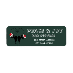 Funny Whimley Black Santa Katzenpaar