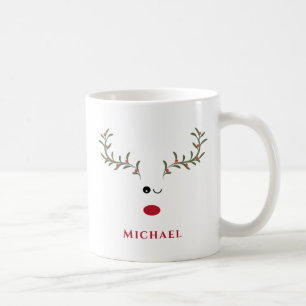 Funny whimsy Heilige Rentiere Freude Urlaub Kaffeetasse