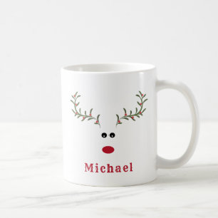 Funny whimsy Heiligen Rentiere Freude Holiday Coff Kaffeetasse