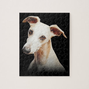 Funny Whippet Face Whippet Lächeln Whippet nur Ges Puzzle