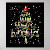 Funny Whippet Weihnachtsbaum Dekoration