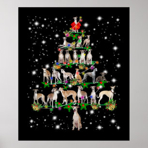 Funny Whippet Weihnachtsbaum Dekoration