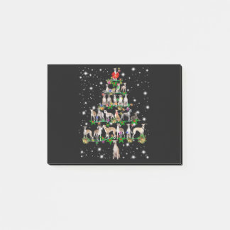 Funny Whippet Weihnachtsbaum Dekoration Post-it Klebezettel