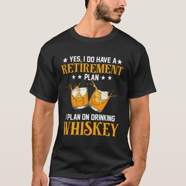Funny Whiskey Lover Drinkers Grandpa Vater Funny F T-Shirt (Vorderseite)