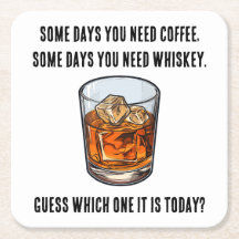 Funny Whiskey Tumbler - Kaffee oder Whiskey?