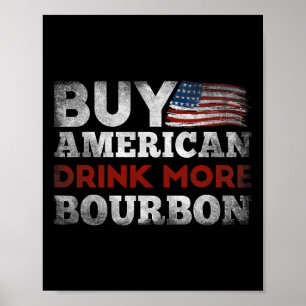 Funny Whiskey Zitat Us Flag kaufen American Drink  Poster