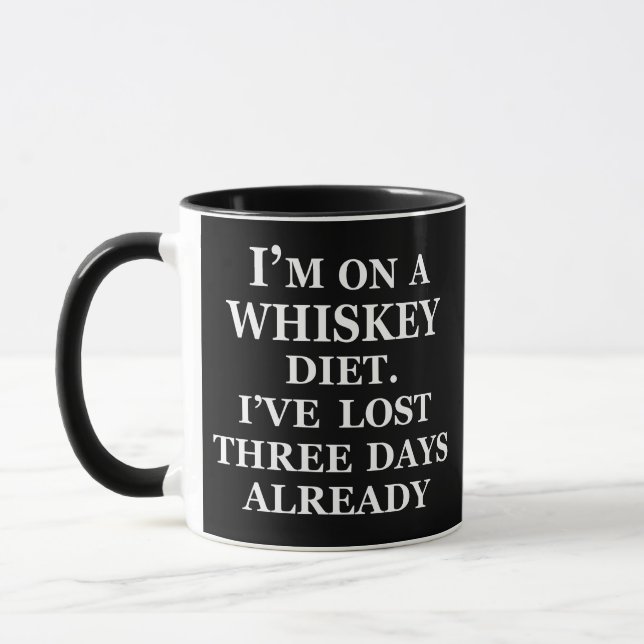 Funny Whisky zitiert Spaß Whiskey Redewendungen Tasse (Links)