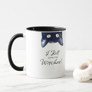 Funny White and Black Cat Tasse