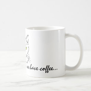 Funny White Cat Kaffeetasse