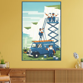 Funny White Cliffs of Dover Leinwanddruck