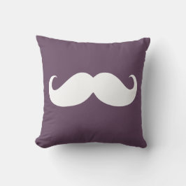 Funny White Mustache 26 Kissen