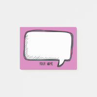 Funny White Talk Blase Fuchsia Personalisierter Na