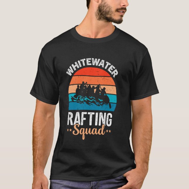 Funny Whitewater Raft Guide Design für Whitewater T-Shirt (Vorderseite)