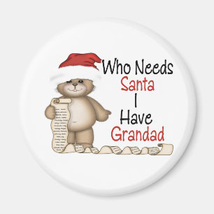 Funny Who Needs Santa Grandad Magnet
