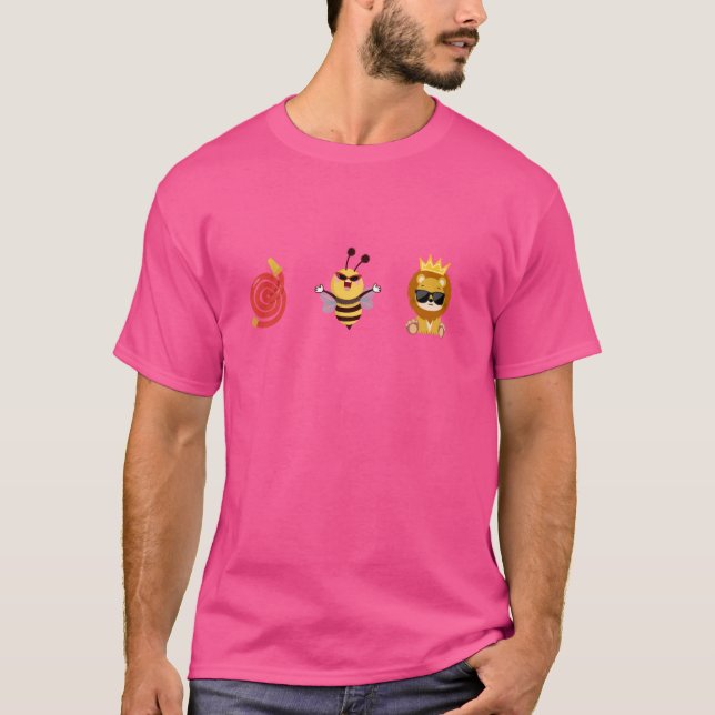 Funny Who's Lying Hose Bee Lion T-Shirt (Vorderseite)