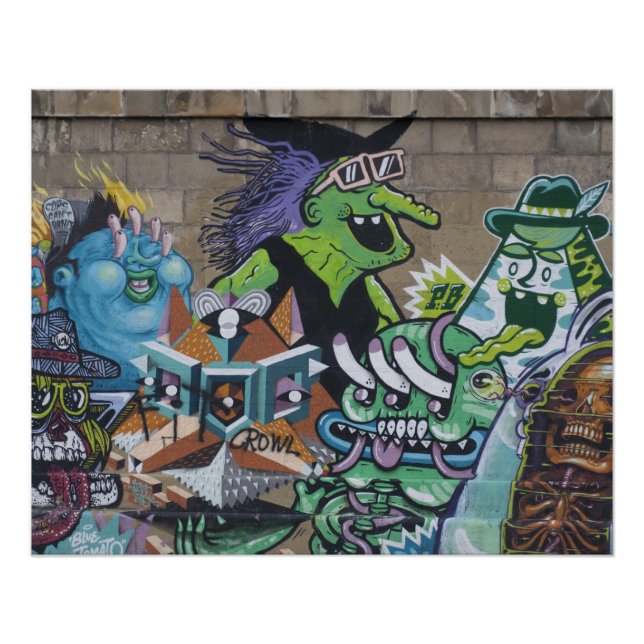 Funny Wicked Green Hexe Poster (Vorderseite)