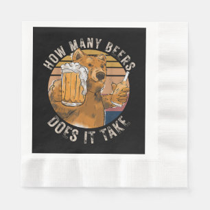 Funny, wie viele Biere es braucht Serviette