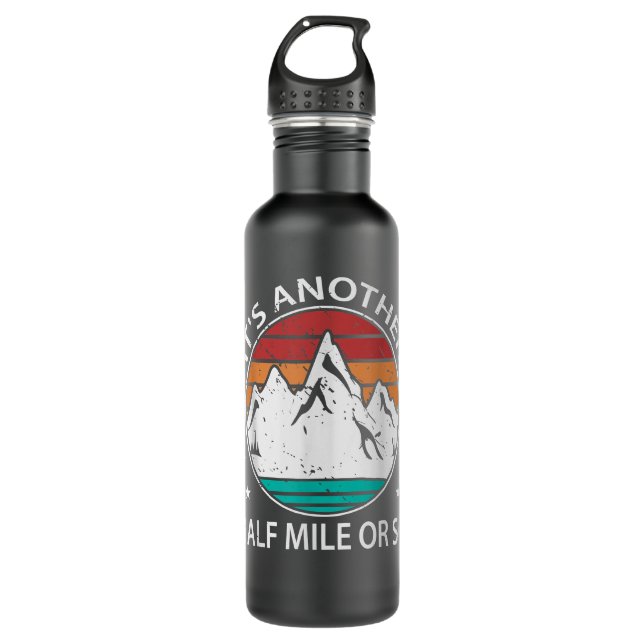 Funny Wiker seine andere halbe Meile oder so wande Edelstahlflasche (Vorderseite)