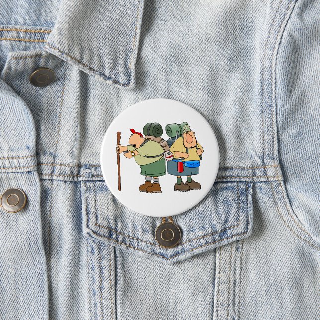 Funny Wikers Outdoor Adventure Camping Spaß Button (Von Creator hochgeladen)