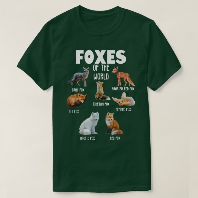 Funny Wild Animals Foes of the World of Lover T-Shirt (Design vorne)