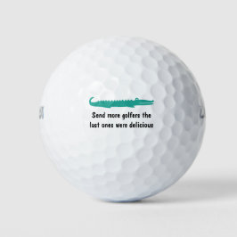 Funny Wild Gator Golfball