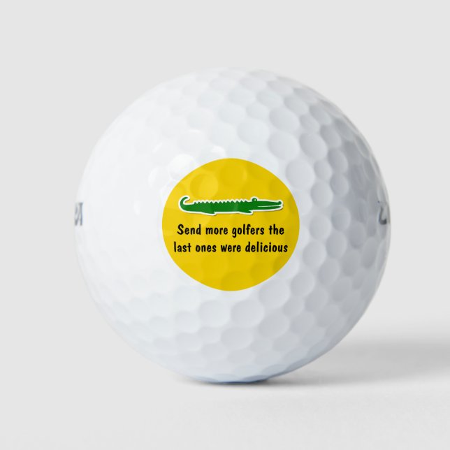 Funny Wild Gator Golfball (Vorderseite)