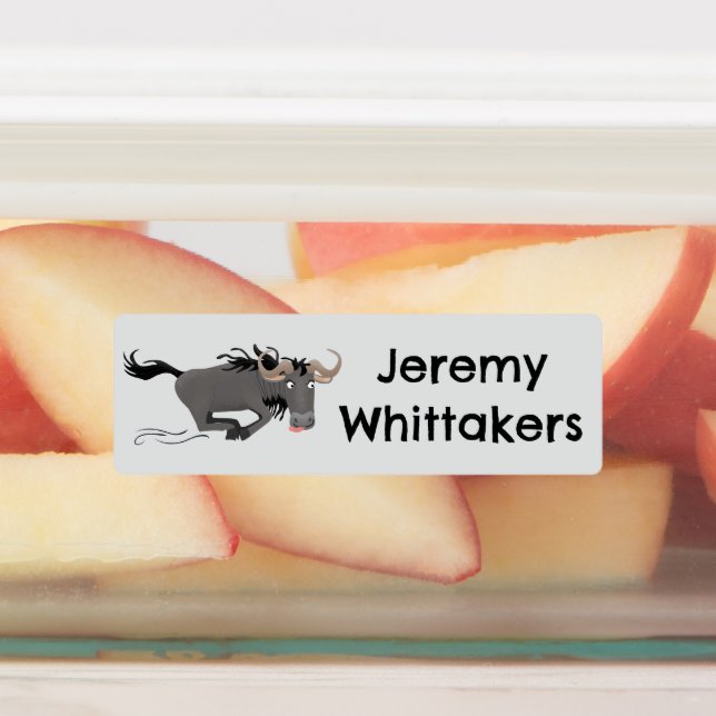 Funny Wildbee Laufing Cartoon personalisiert Etiketten (Befestigt)