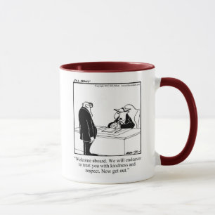 Funny Willkommen bei Management Tasse
