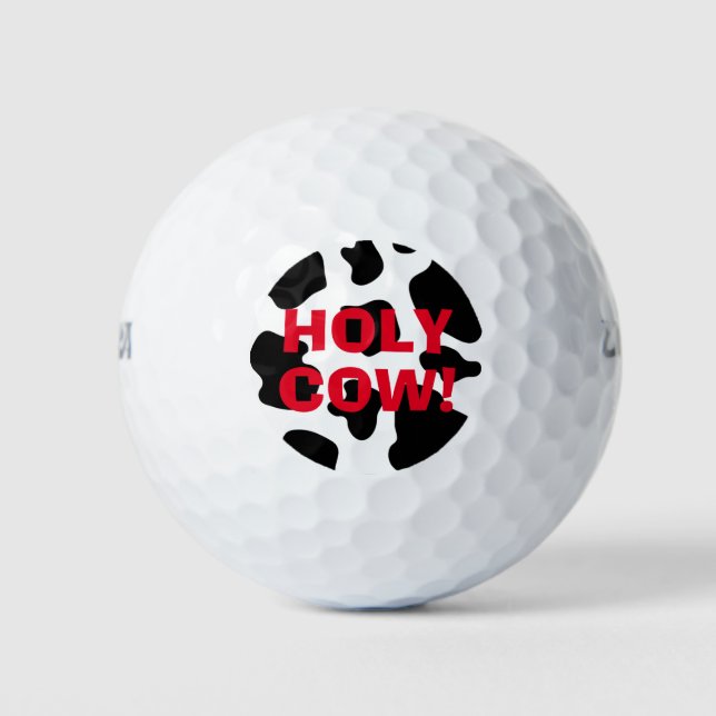 Funny Wilson Golf Ball mit Kuhflecken Tierdruck (Vorderseite)