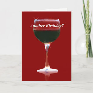 Funny Wine Birthday Card Karte