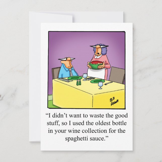 Funny Wine Degustation Party Einladungen (Vorderseite)